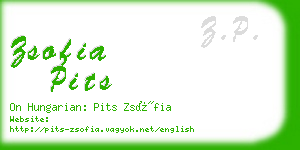 zsofia pits business card